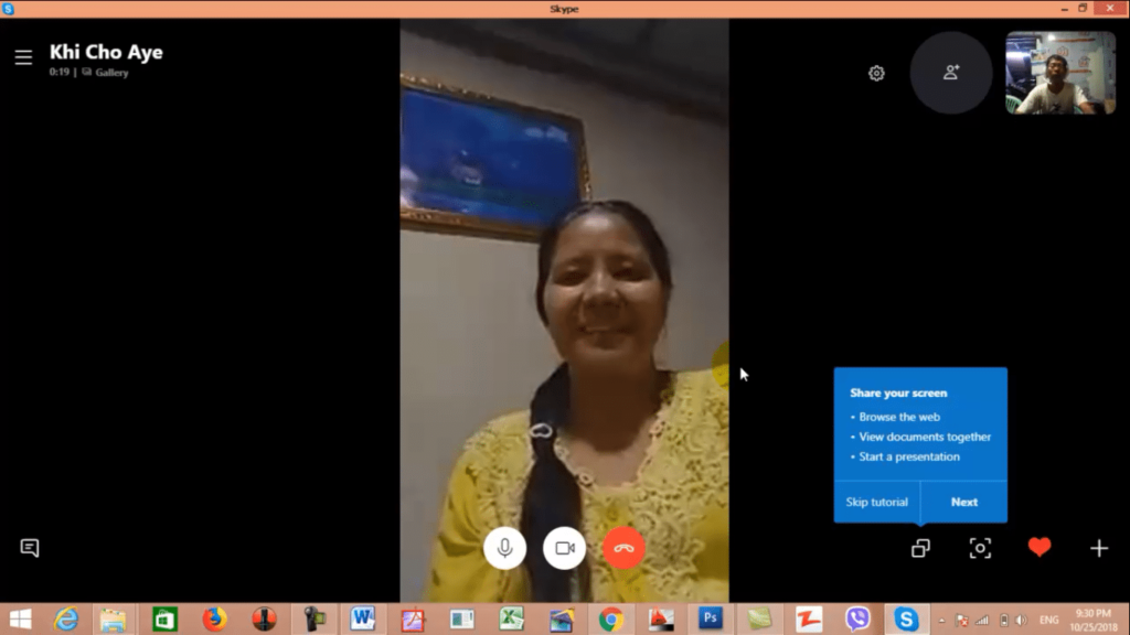 018 Skype-ဖြင့်-video-call-ခေါ်ပုံ