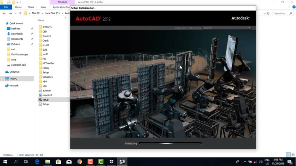 AutoCAD install