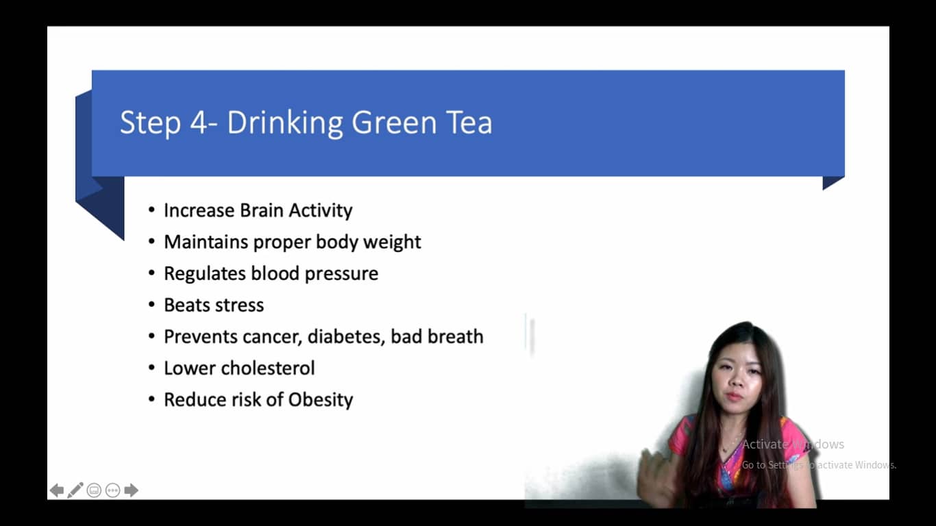 Drinking Green Tea